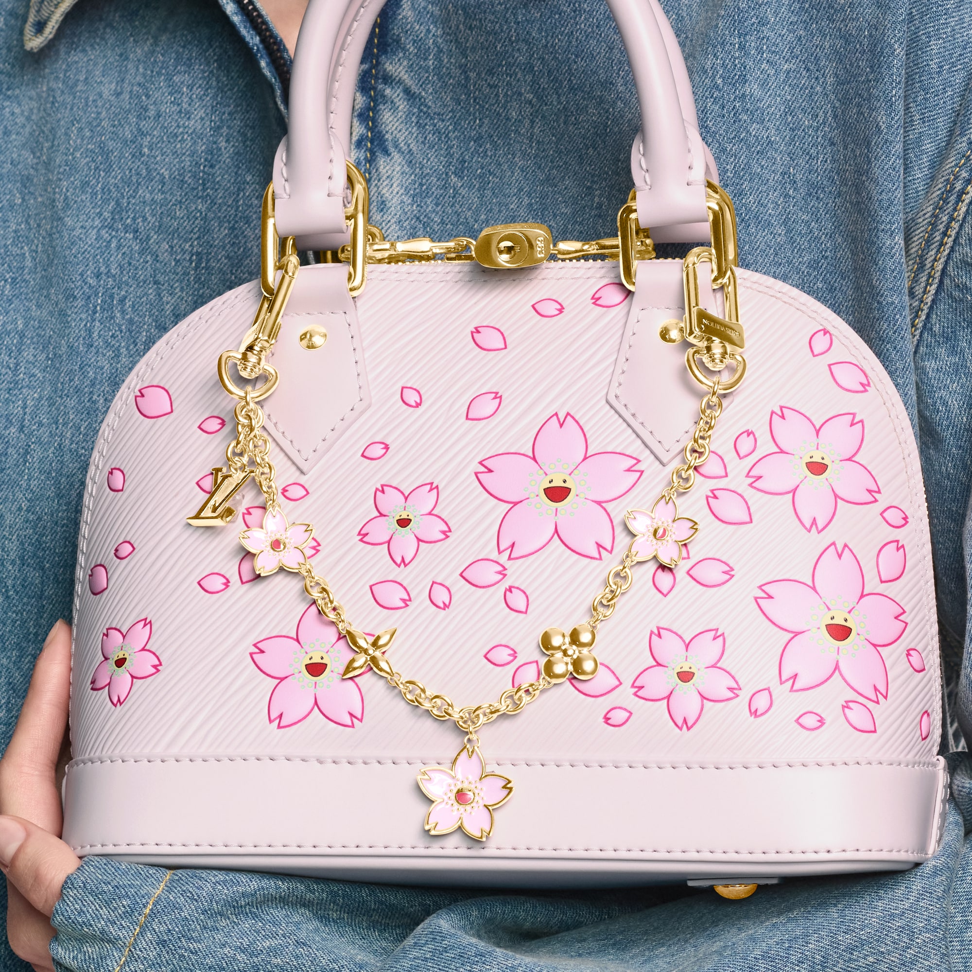 LV x TM Cherry Blossom Bag Chain . - Luxury Accessories - M02540
